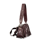 Brown Polyurethane Women's Bag