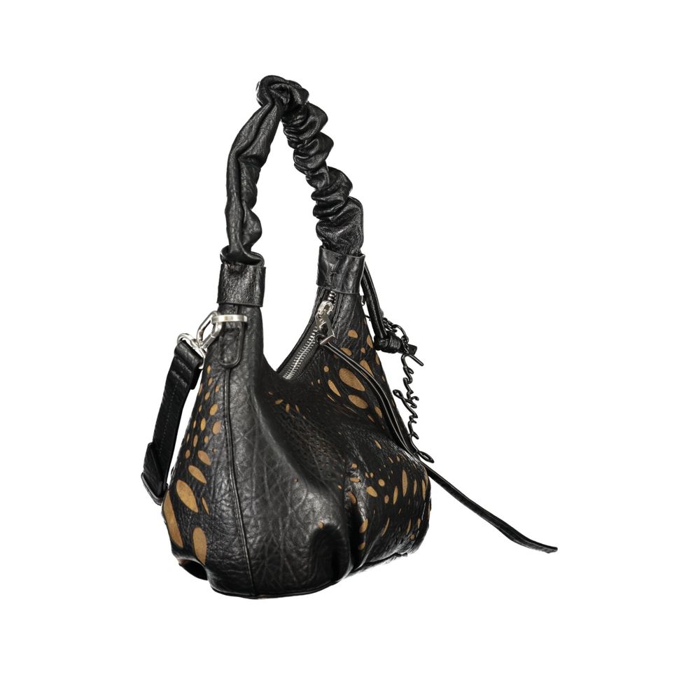 Black Polyurethane Women's Bag
