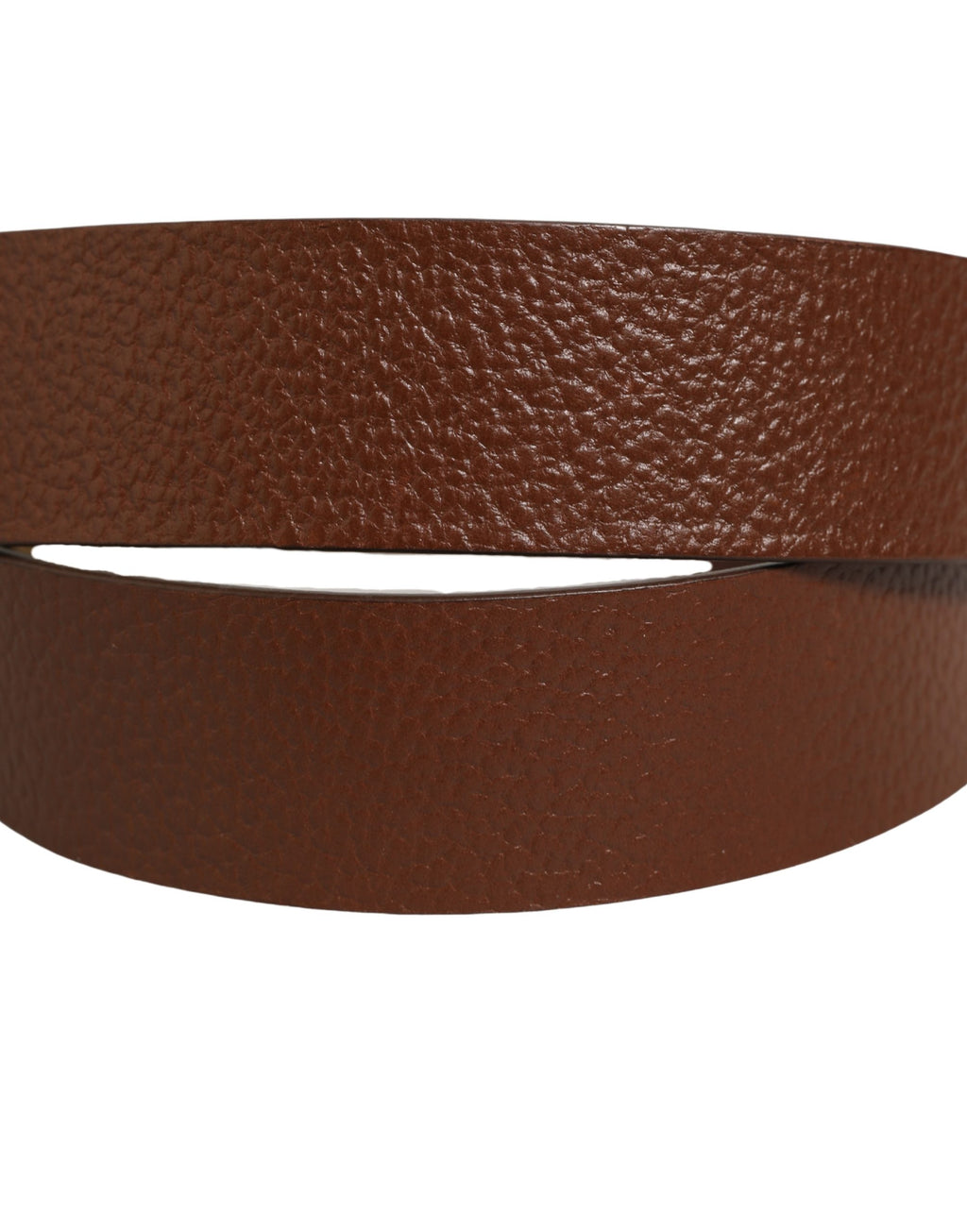 Brown Leather Bee Accent Metal Buckle Belt