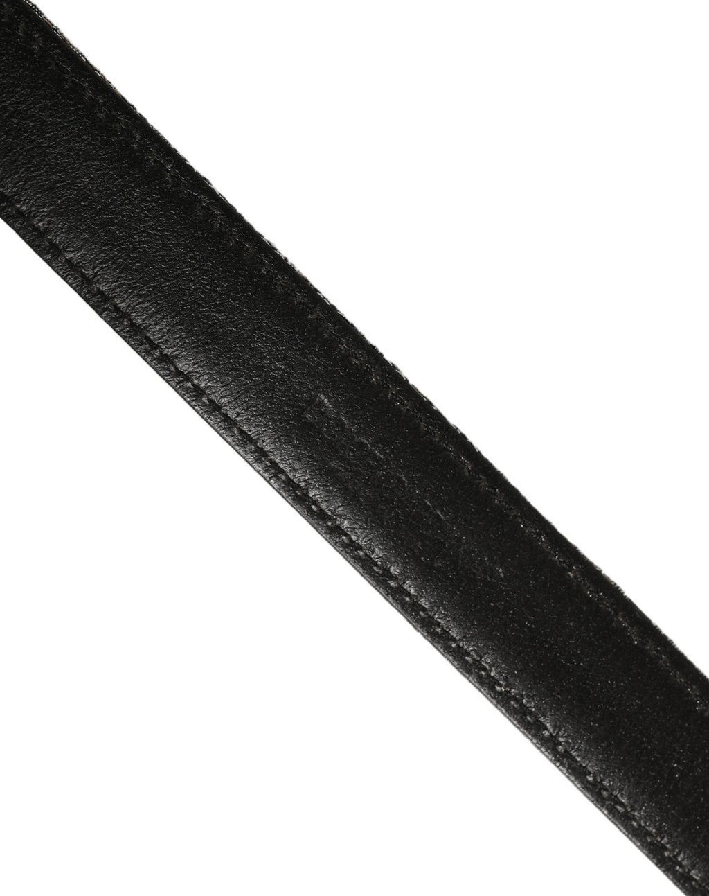 Silver Black Floral Jacquard Metal Buckle Belt