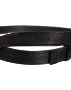 Men Black Nylon Webbing Plastic Buckle Belt