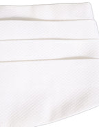 White Men Wide Waist Belt Cotton Cummerbund