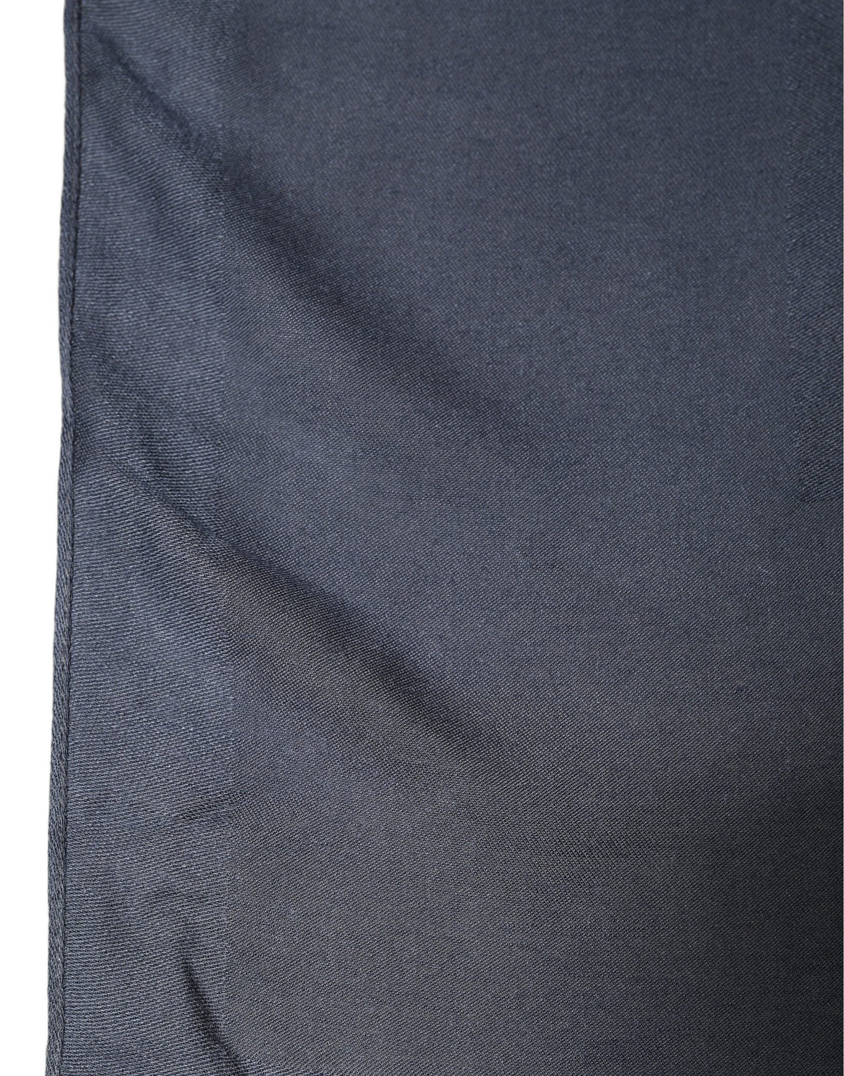 Dark Blue Modal Frayed Edge Lace Stole Scarf