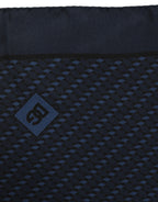 Dark Blue Silk Pocket Square Foulard Scarf