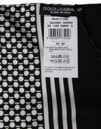 Black White Geometric Silk Neck Shawl Scarf