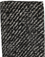 Black White Herringbone Tweed Shawl Scarf