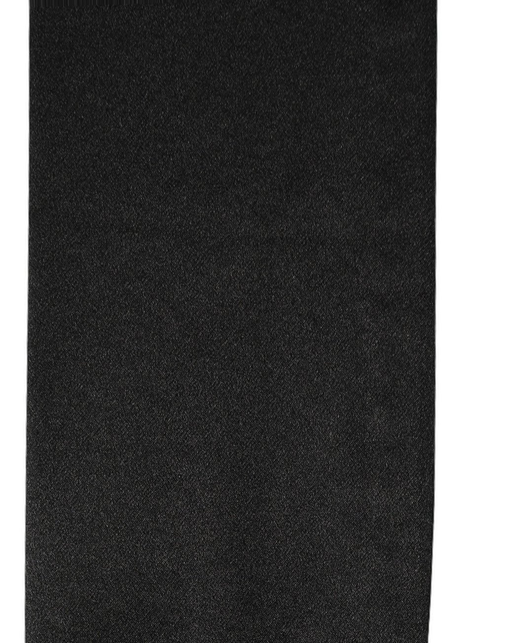 Men Black Satin Silk Fringed Neck Shawl Scarf