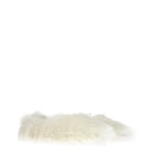 White Fur Slippers