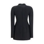Black Polyamide Casual Dress