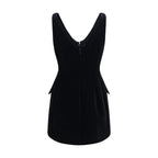 Black Polyester Casual Dress