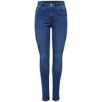 Light Blue Cotton Skinny Jeans
