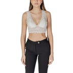 White Polyester Bra