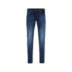 Blue Cotton Skinny Jeans