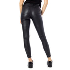Black Viscose Skinny Jeans