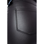 Black Viscose Skinny Jeans