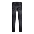 Black Cotton Skinny Jeans