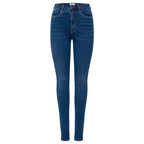 Blue Cotton Skinny Jeans