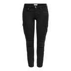 Black Cotton Cargo Pants