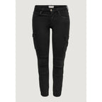 Black Cotton Cargo Pants