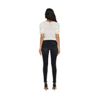 Black Cotton Skinny Jeans