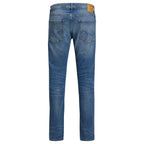 Blue Cotton Skinny Jeans