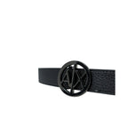 Black Polyester Thin Belt