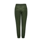 Green Viscose Casual Pants