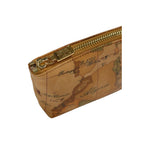 Beige Cotton Clutch Bag