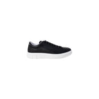 Black Leather Low Top Sneakers