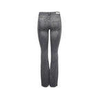 Gray Cotton Skinny Jeans