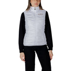 White Polyester Sleeveless Jacket