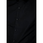 Black Cotton Dress Shirt