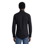 Black Cotton Dress Shirt