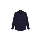 Blue Cotton Dress Shirt