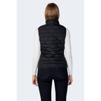 Black Polyester Sleeveless Jacket
