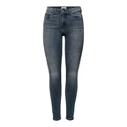 Blue Cotton Skinny Jeans