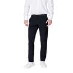 Black Cotton Casual Pants