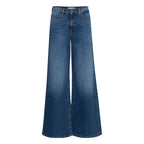 Blue Cotton Bootcut Jeans