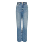 Light Blue Cotton Relaxed Fit Jeans
