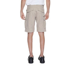 Beige Cotton Bermuda Shorts
