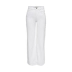 White Cotton Relaxed Fit Jeans