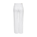 White Cotton Relaxed Fit Jeans