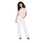 White Cotton Relaxed Fit Jeans