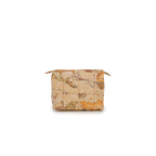 Beige Polyester Clutch Bag