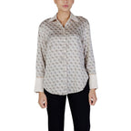 Beige Polyester Blouse