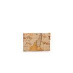 Beige Polyester Clutch Bag