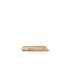 Beige Polyester Clutch Bag