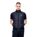Blue Polyamide Sleeveless Jacket