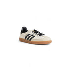 Beige Leather Athletic Sneakers