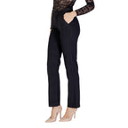 Black Recycled Polyester Flared Pants